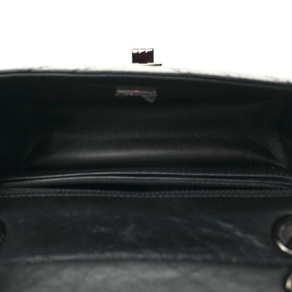 Chanel Aged Calfskin Chevron Quilted 2.55 Reissue Mini Flap So Black 5 of 9