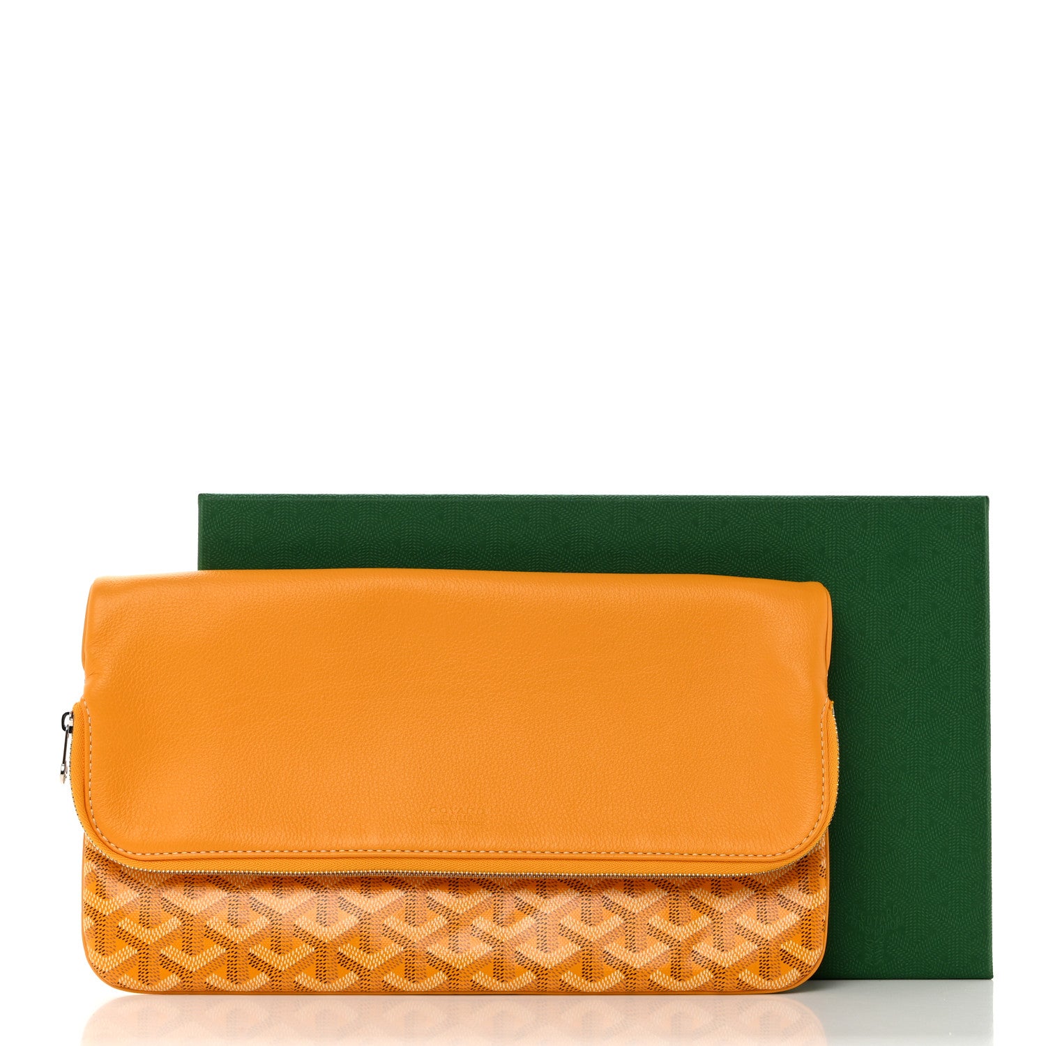 Goyard Goyardine Sainte Marie Soft Clutch Yellow 9 of 9