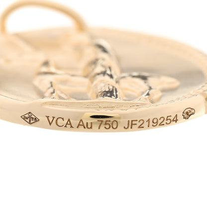 Van Cleef & Arpels 18K Yellow Gold Zodiac Virgo Pendant 4 of 5