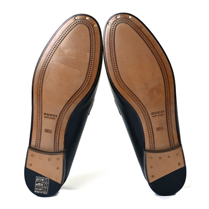 Gucci Malaga Kid Web Womens Horsebit Loafers 36.5 Black 7 of 10