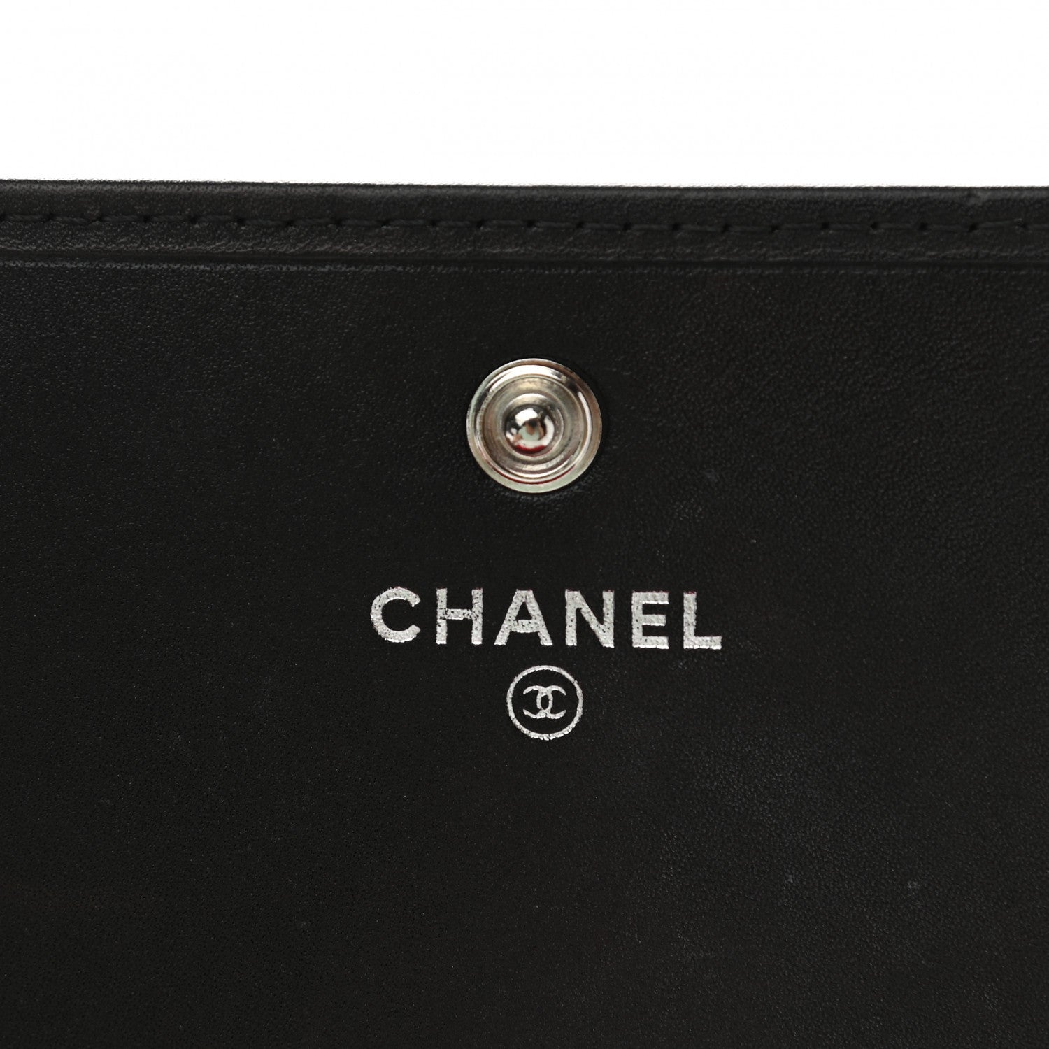 Chanel Calfskin Quilted Cambon Gusset Flap Wallet Black 6 of 10