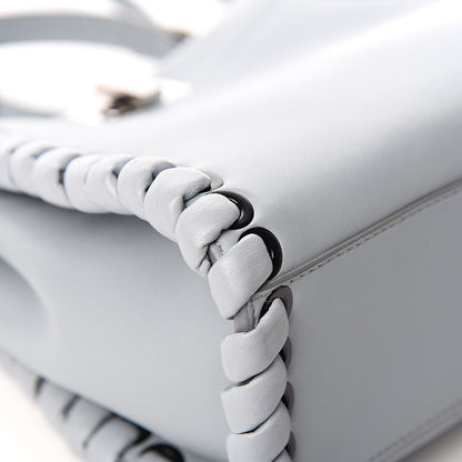 Fendi Nappa Lace Up Mini Peekaboo Iconic Satchel Azzurro Polvere 9 of 13