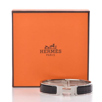 Hermes Enamel Narrow Clic Clac H Bracelet PM Black 5 of 5