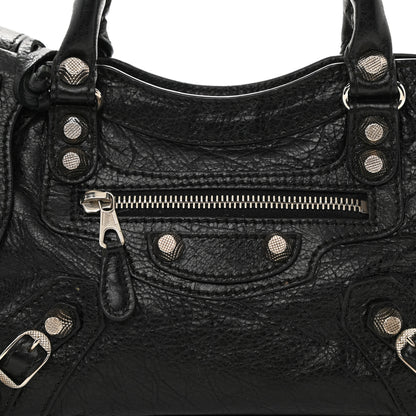 Balenciaga Agneau Giant 12 Silver Hardware Mini City Black 9 of 9