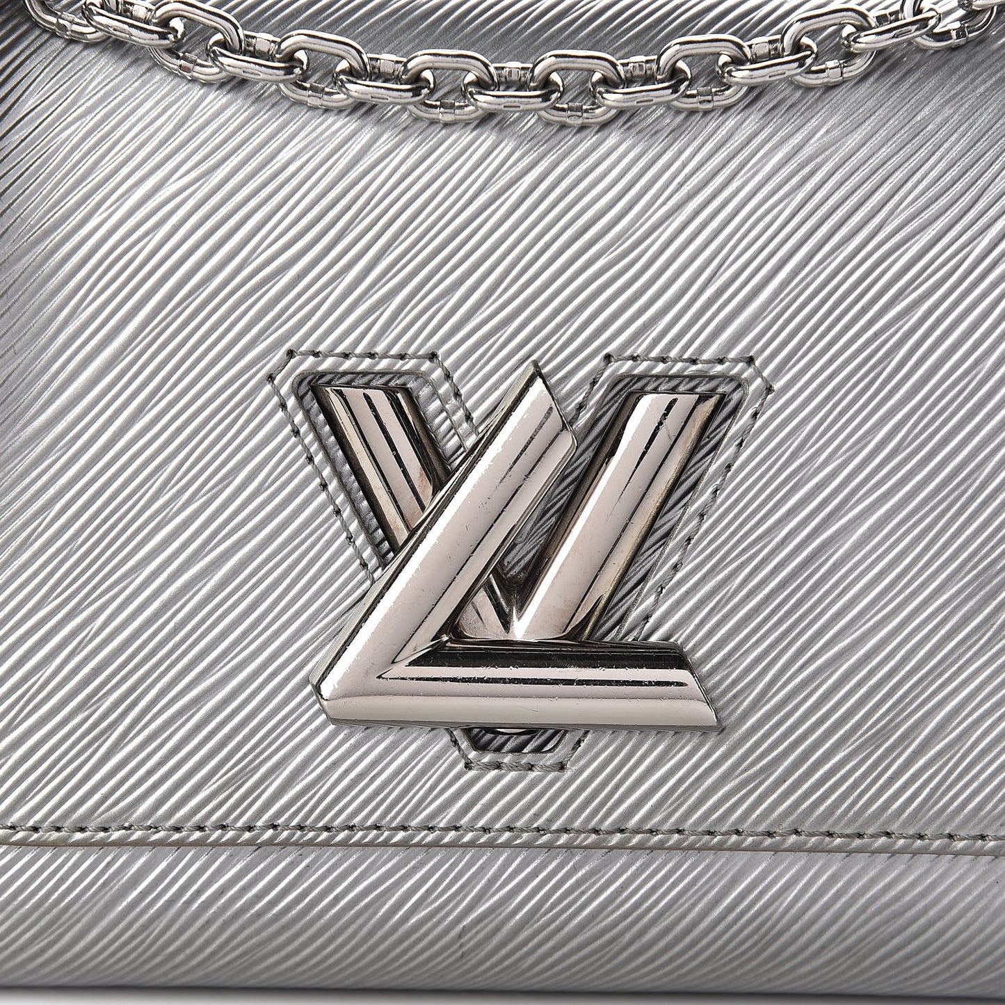 Epi Twist Shoulder Bag PM Argent