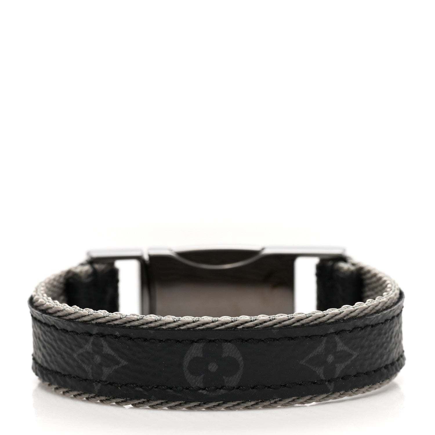 Louis Vuitton Monogram LV Fast Clip Eclipse Bracelet 19 3 of 5