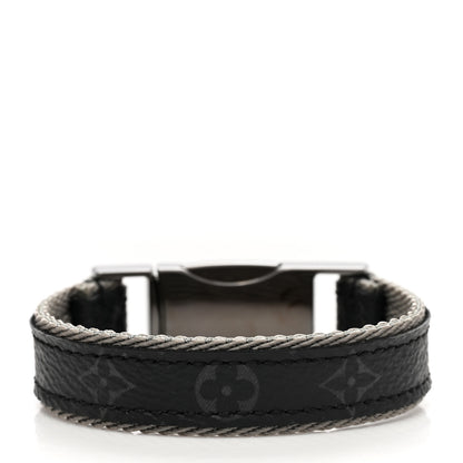 Louis Vuitton Monogram LV Fast Clip Eclipse Bracelet 19 3 of 5
