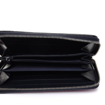 Gucci Monogram Multicolor Matelasse Diagonal GG Marmont Zip Around Wallet Pink Blue 5 of 7
