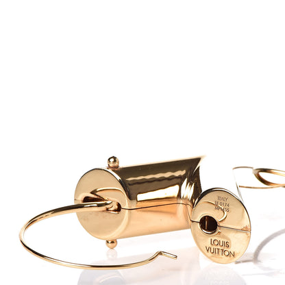 Louis Vuitton Essential V Single Hoop Earring Gold 3 of 5