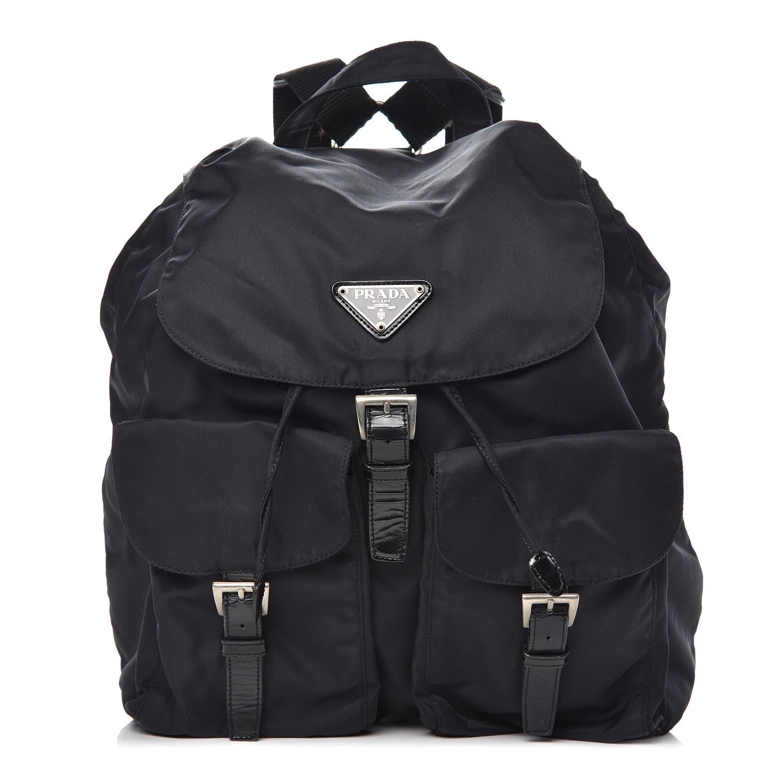 Prada Nylon Vela Medium Backpack Black 1 of 12