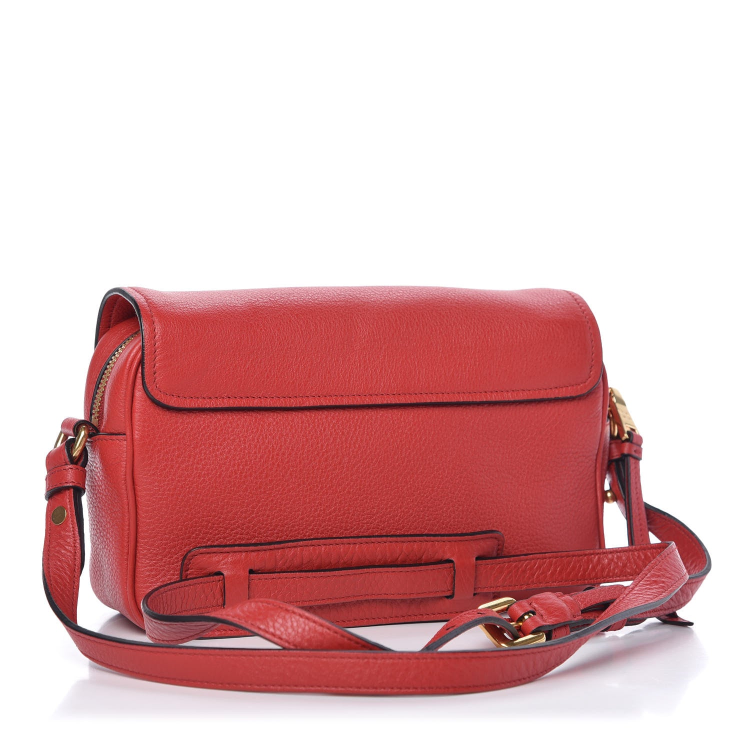 Prada Vitello Phenix Flap Crossbody Rosso 3 of 9