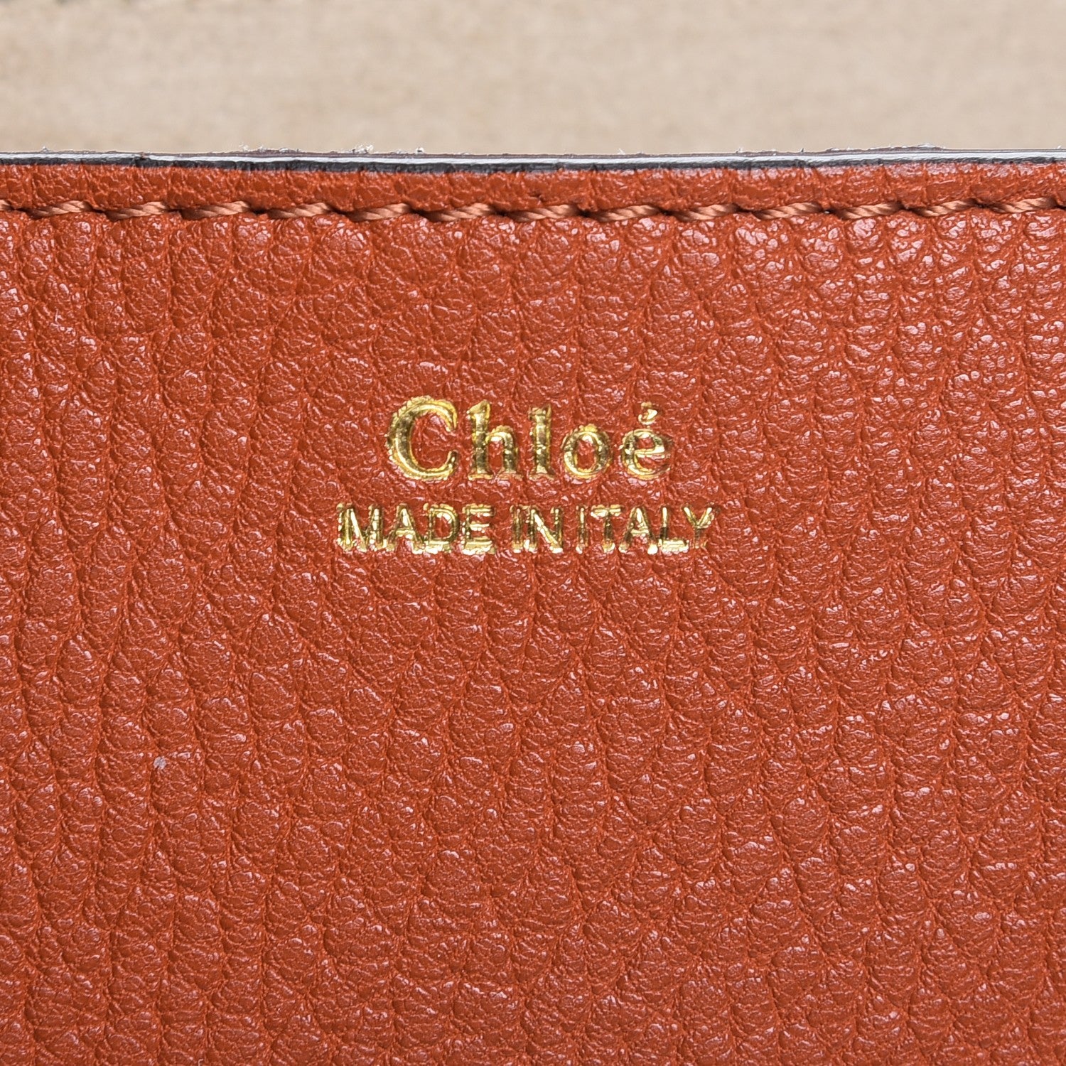 Chloe Grained Lambskin Mini Drew Shoulder Bag Foxy Orange 6 of 7