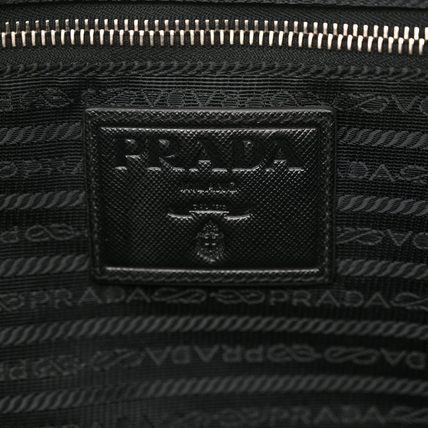 Tessuto Nylon Quilted Messenger Black