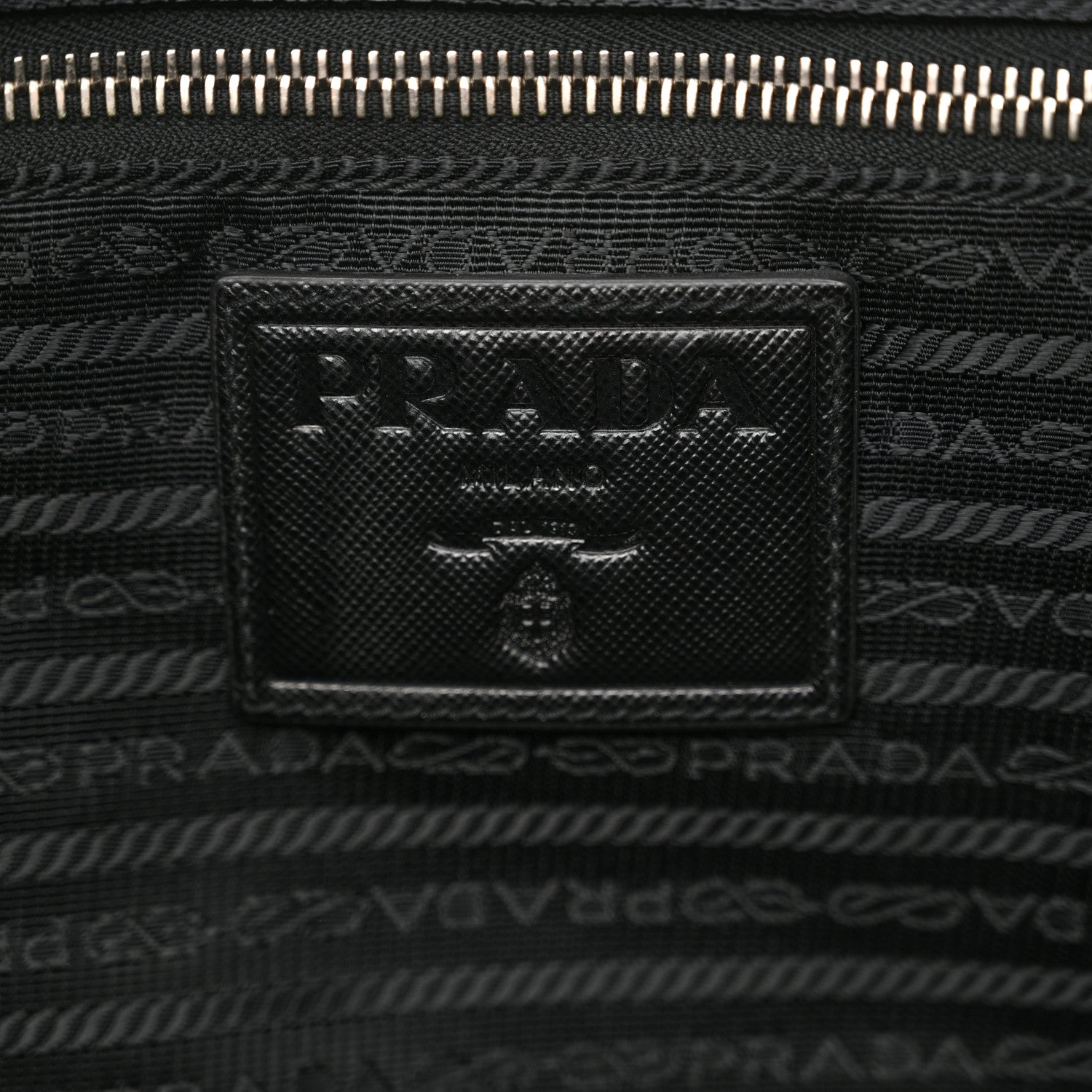 Prada Tessuto Nylon Quilted Messenger Black 6 of 10