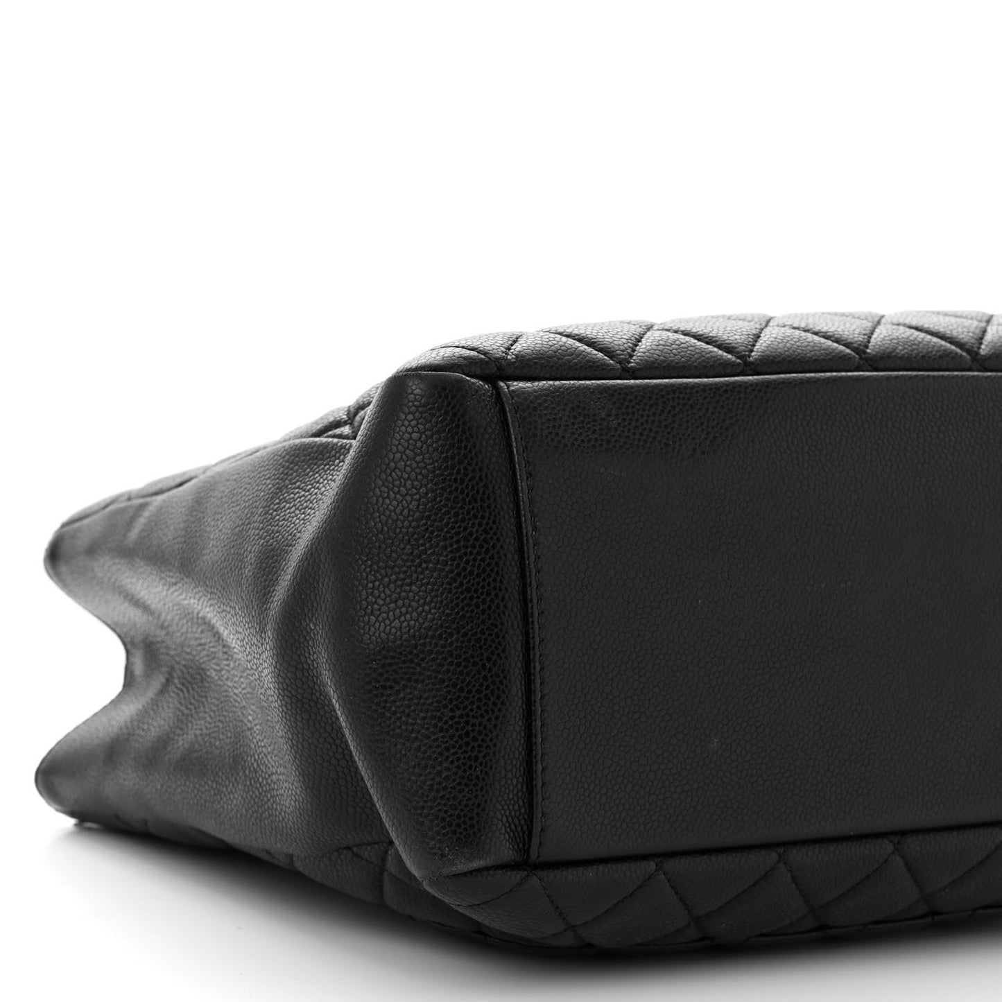 Caviar Quilted Grand Shopping Tote GST Black