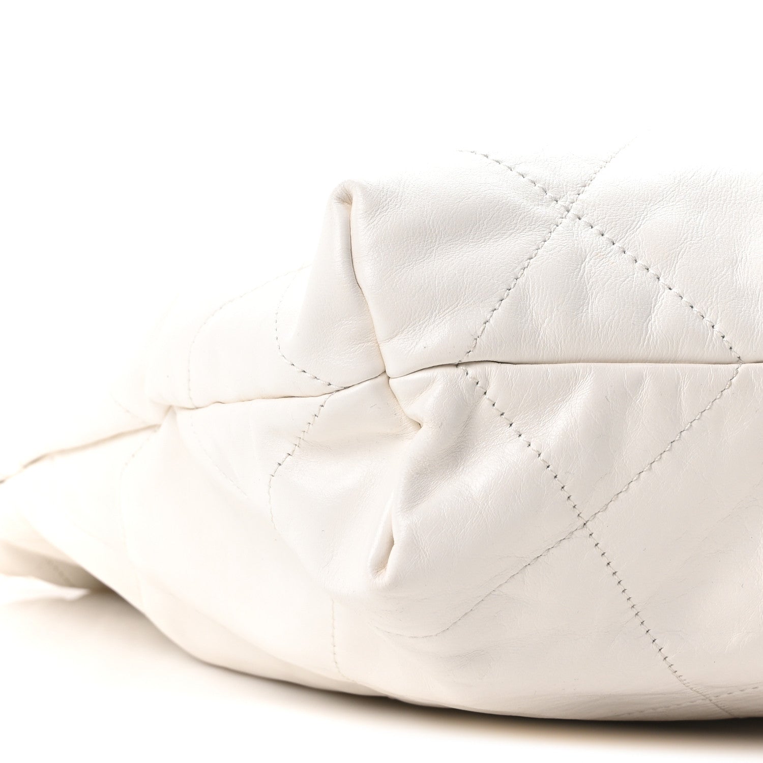 Chanel Shiny Calfskin Quilted Small Chanel 22 White 10 of 11