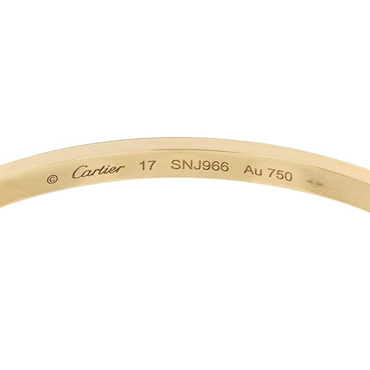 Cartier 18K Yellow Gold Small LOVE Bracelet 17 6 of 8