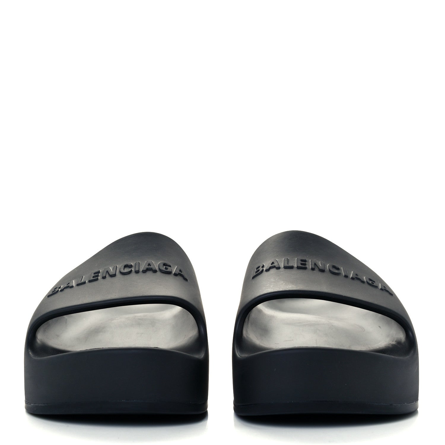 Balenciaga Rubber Chunky Platform Slide Sandals 41 Black 3 of 8