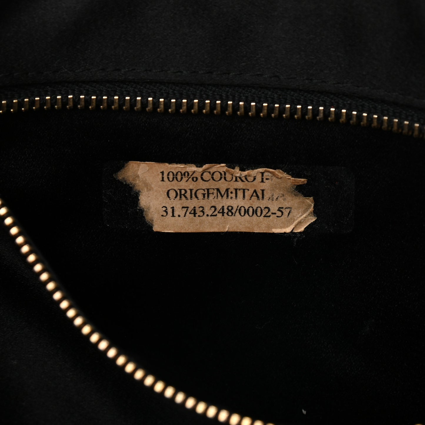 Goatskin Woven Bowler Black