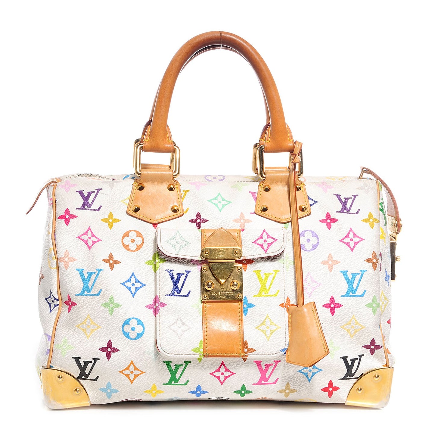 Monogram Multicolor Speedy 30 White