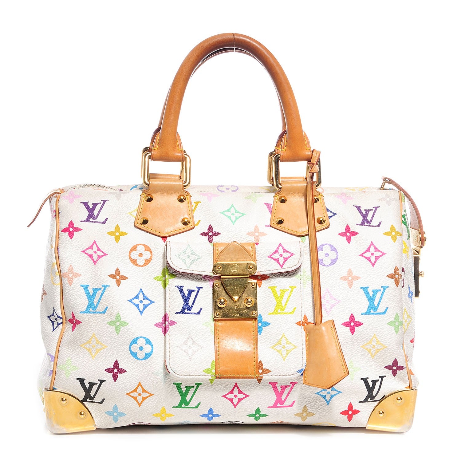 Louis Vuitton Monogram Multicolor Speedy 30 White 1 of 7