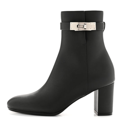 Calfskin Saint Germain Ankle Boots 35.5 Black