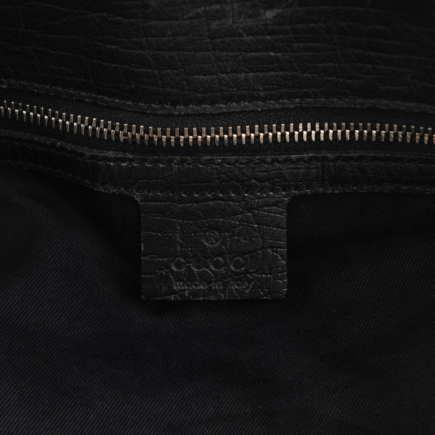 Monogram Large Horsebit Chain Hobo Black