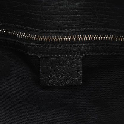 Gucci Monogram Large Horsebit Chain Hobo Black 6 of 8
