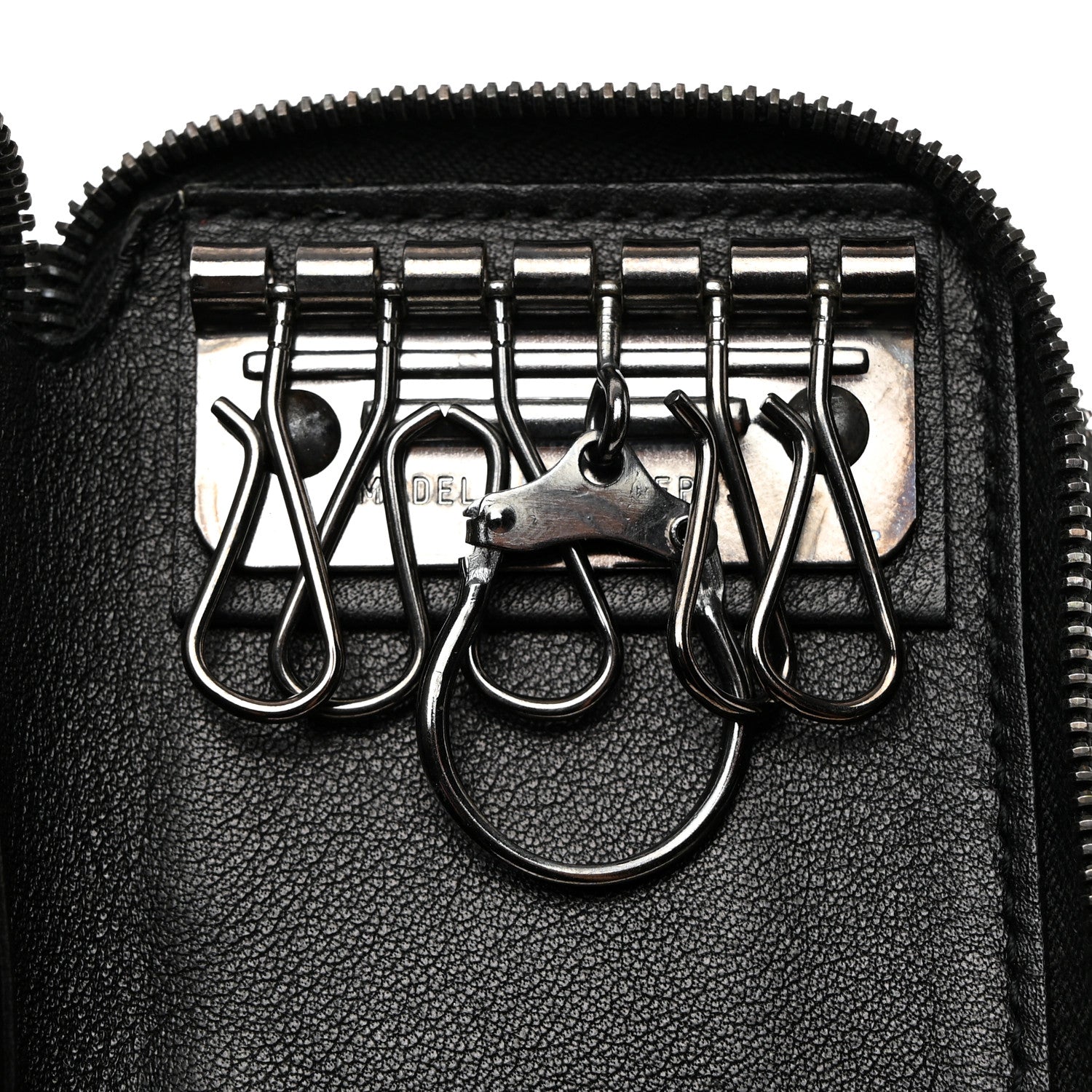 Christian Dior Suede Cannage 6 Key Holder Coin Wallet Black 9 of 11
