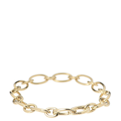 Tiffany 18K Yellow Gold Clasping Oval Link Bracelet 3 of 5