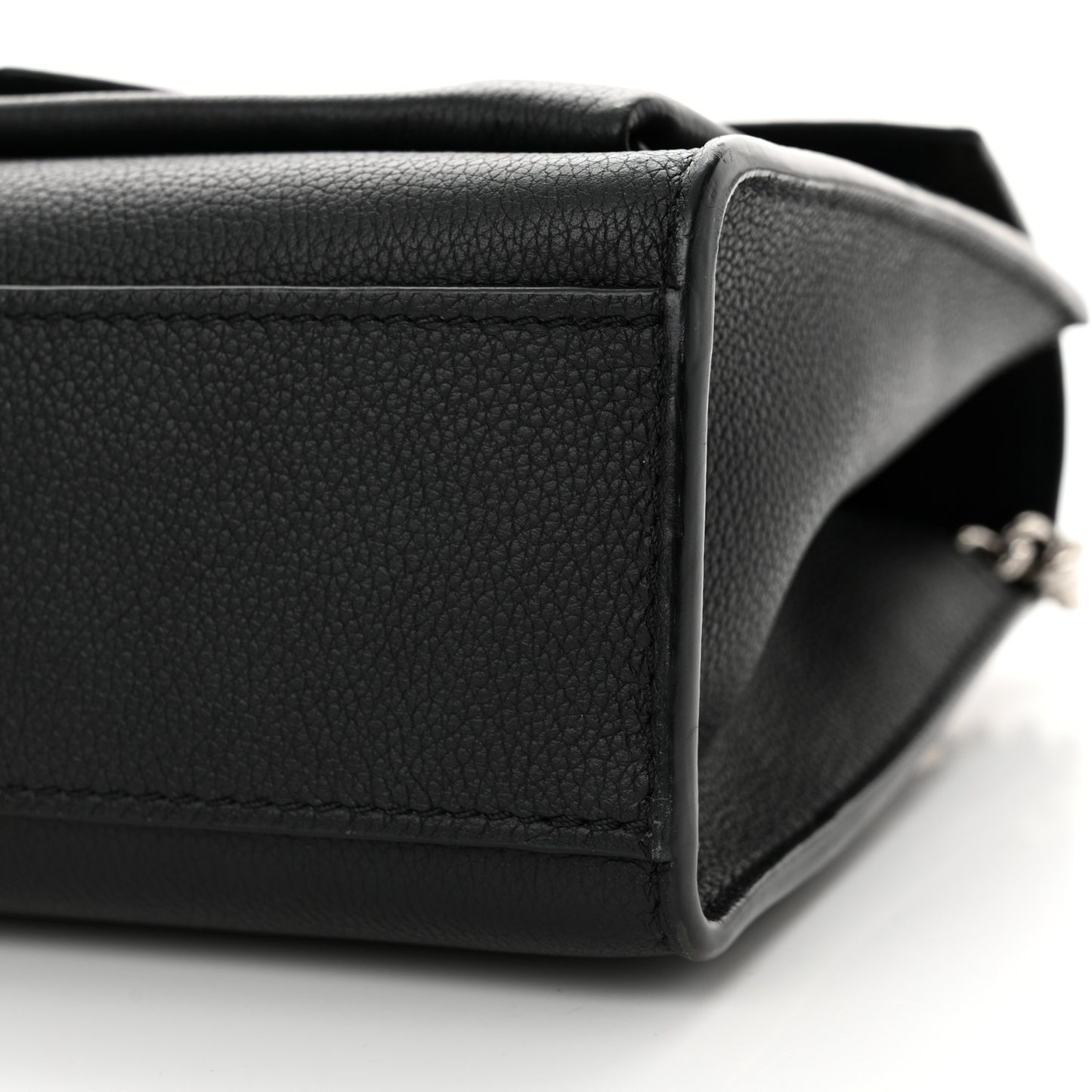 Soft Calfskin My Lockme Chain Bag BB Black