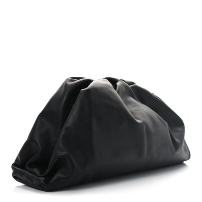 Bottega Veneta Smooth Butter Calf The Pouch Oversized Clutch Black 3 of 10