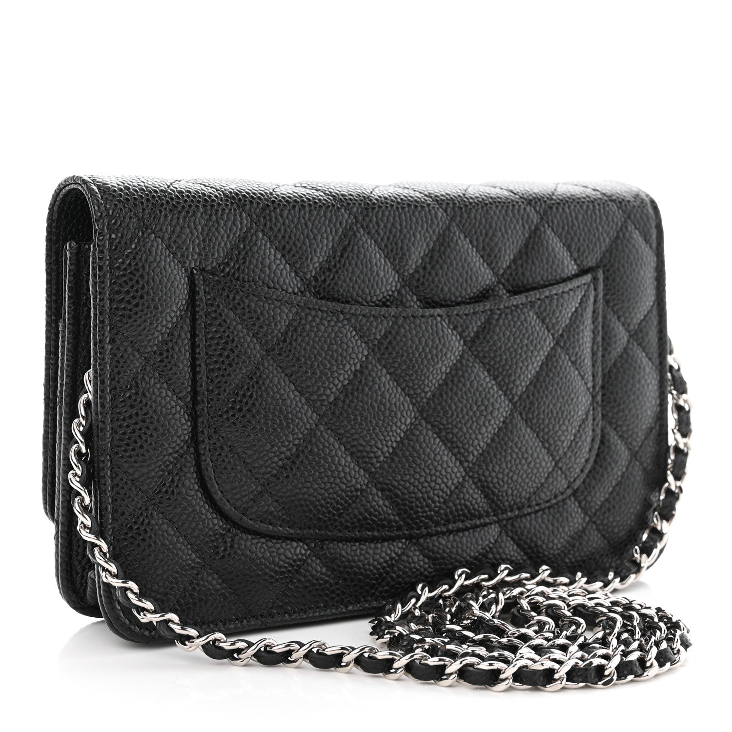 Chanel Caviar Quilted Wallet On Chain WOC Black 3 of 12