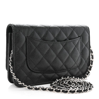 Chanel Caviar Quilted Wallet On Chain WOC Black 3 of 12