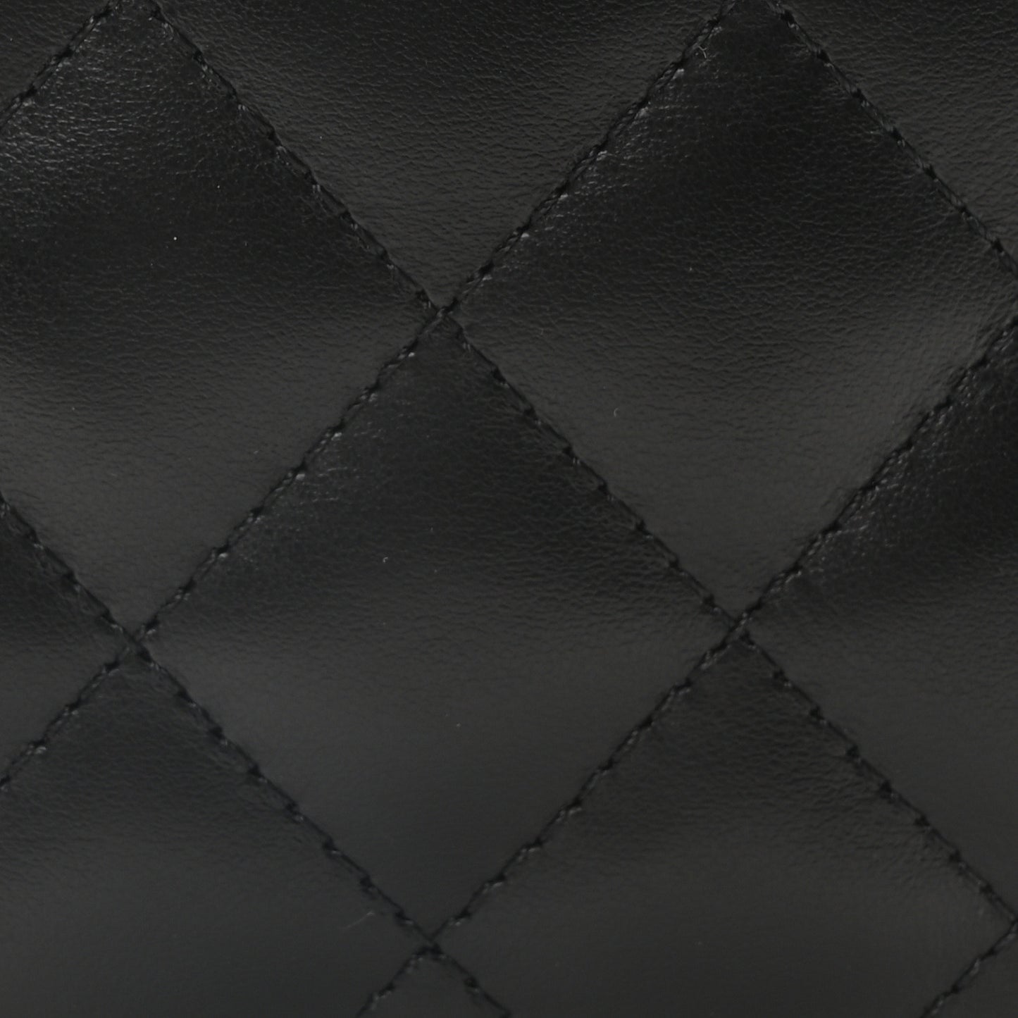 Lambskin Quilted Waist Belt Bag Black