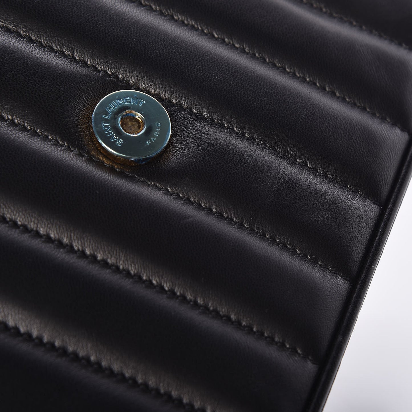 Lambskin Matelasse Monogram Small Vicky Chain Bag Black