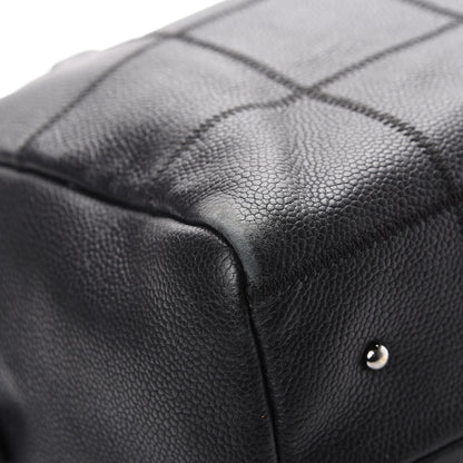 Chanel Caviar Square Stitched Bowler Black 8 of 15