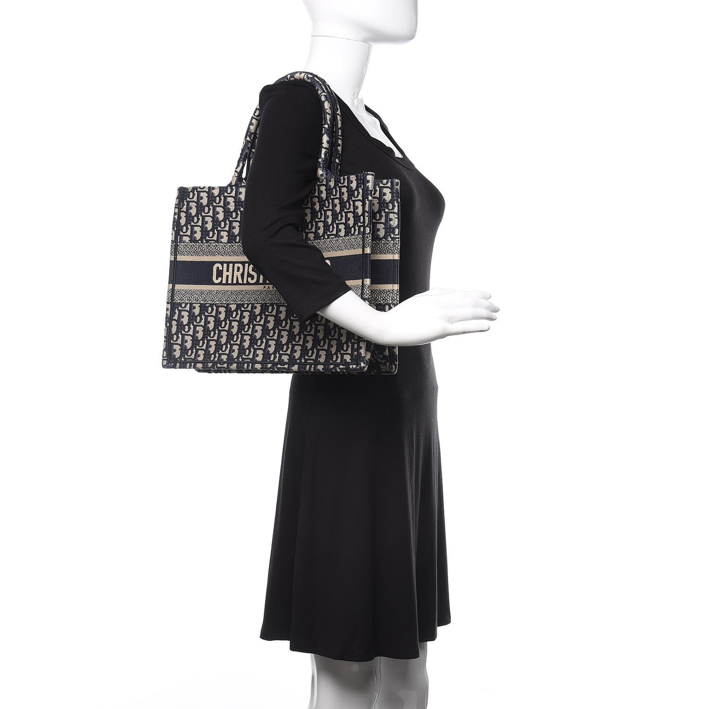 Oblique Medium Book Tote Blue Multicolor