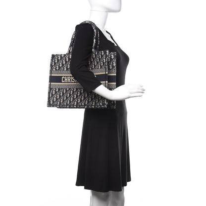 Christian Dior Oblique Medium Book Tote Blue Multicolor 2 of 10