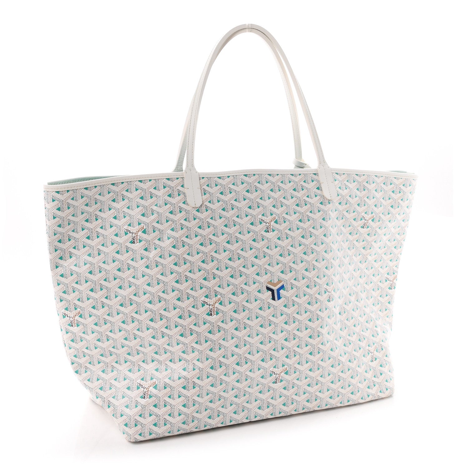 Goyard Goyardine Saint Louis Claire Voie GM White Opaline 4 of 11