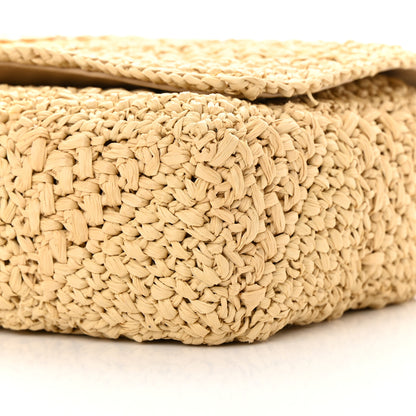 Saint Laurent Raffia Monogram Medium Jamie Natural Avorio 10 of 12