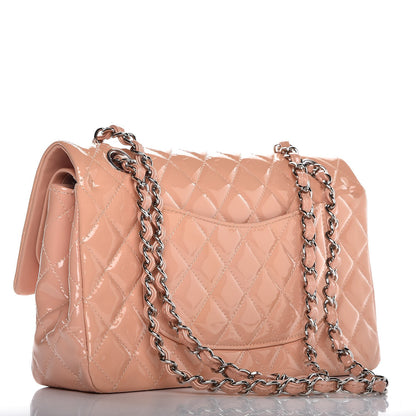 Chanel Patent Quilted Medium Double Flap Light Pink 3 of 11