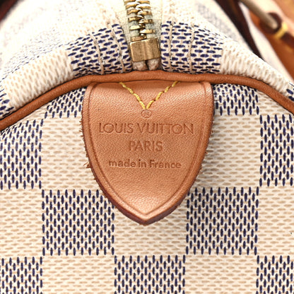 Louis Vuitton Damier Azur Speedy 30 6 of 9