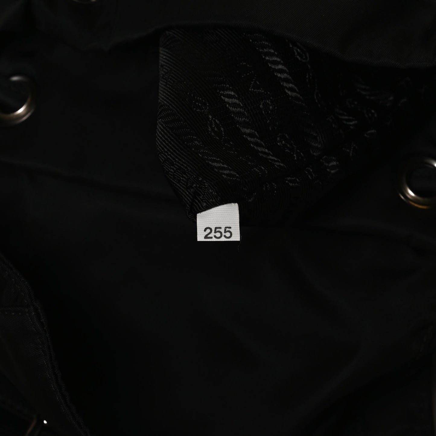 Tessuto Nylon Saffiano Small Backpack Black
