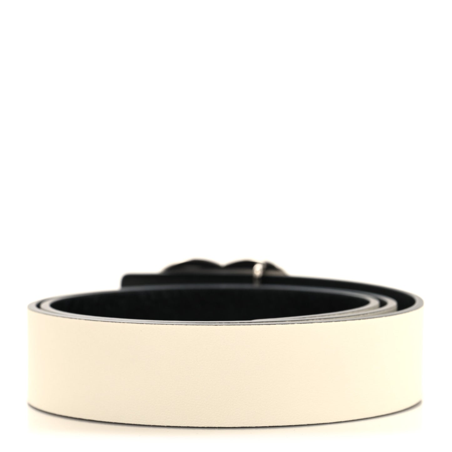 Calfskin CC Reversible Belt 90 36 White Black