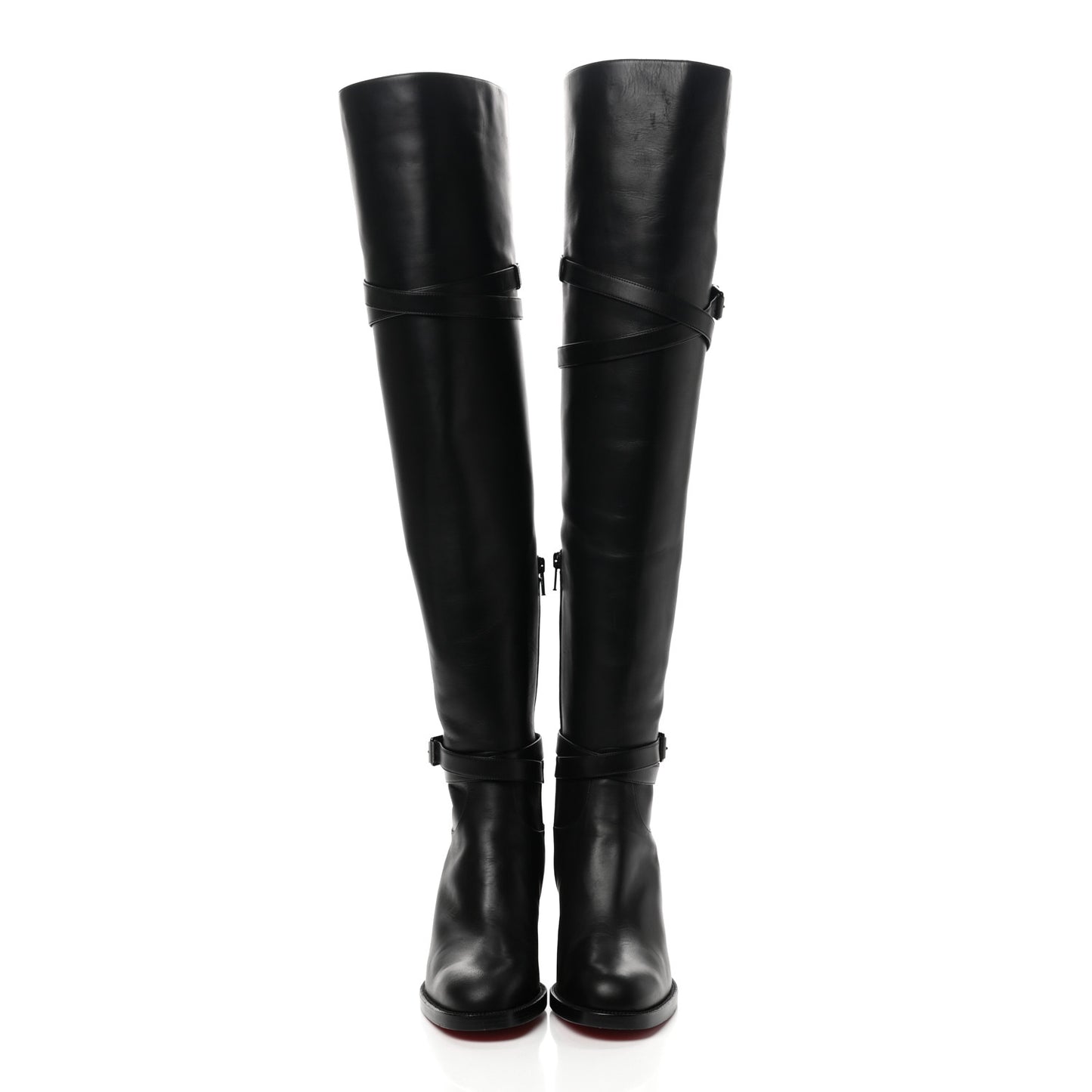 Calfskin Karialta 70 Over The Knee Boots 37.5 Black