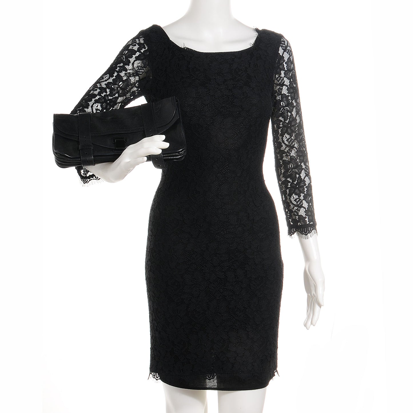 Leather PS1 Pochette Clutch Black