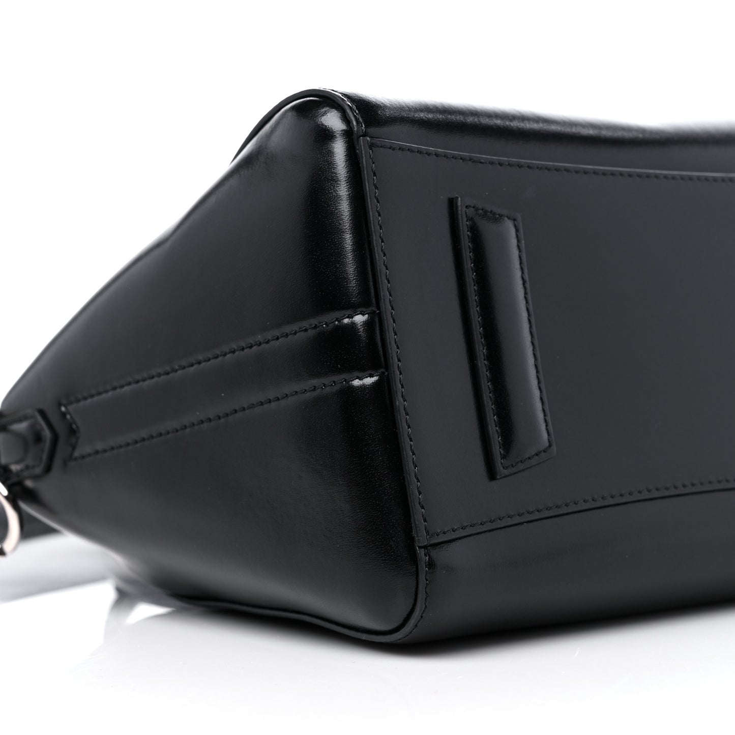 Shiny Lord Calfskin Small Antigona Black