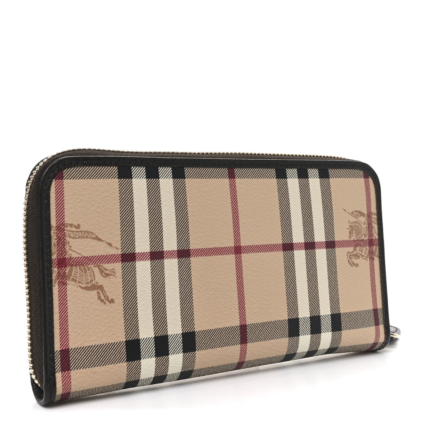 Haymarket Check Large Ziggy Zip Around Wallet Chocolate