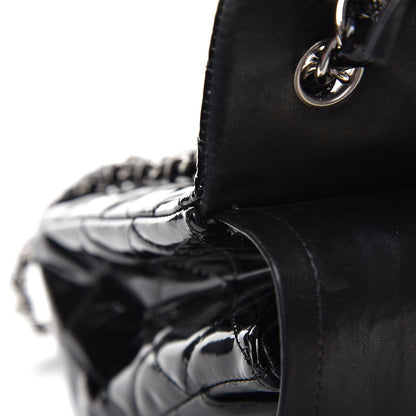 Chanel Patent Quilted Jumbo Double Flap Black 11 of 14